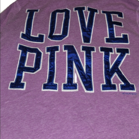 💜 Y2K VINTAGE PINK Victoria's Secret Zip-Up Hoodie Small💜 - Picture 5 of 5